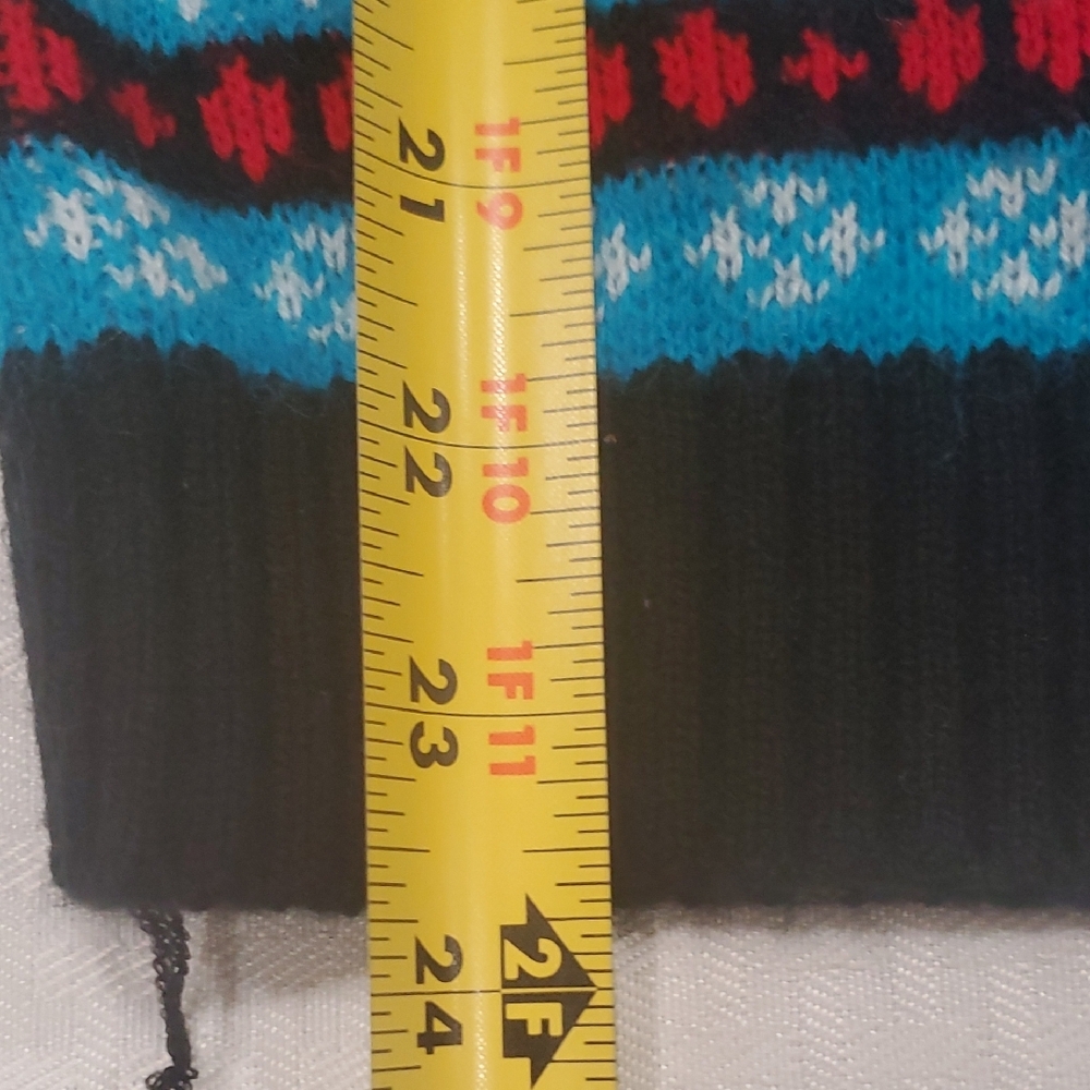 Vtg Glamour Knit Vibrant Multicolor Crewneck Sweater - Picture 8 of 11